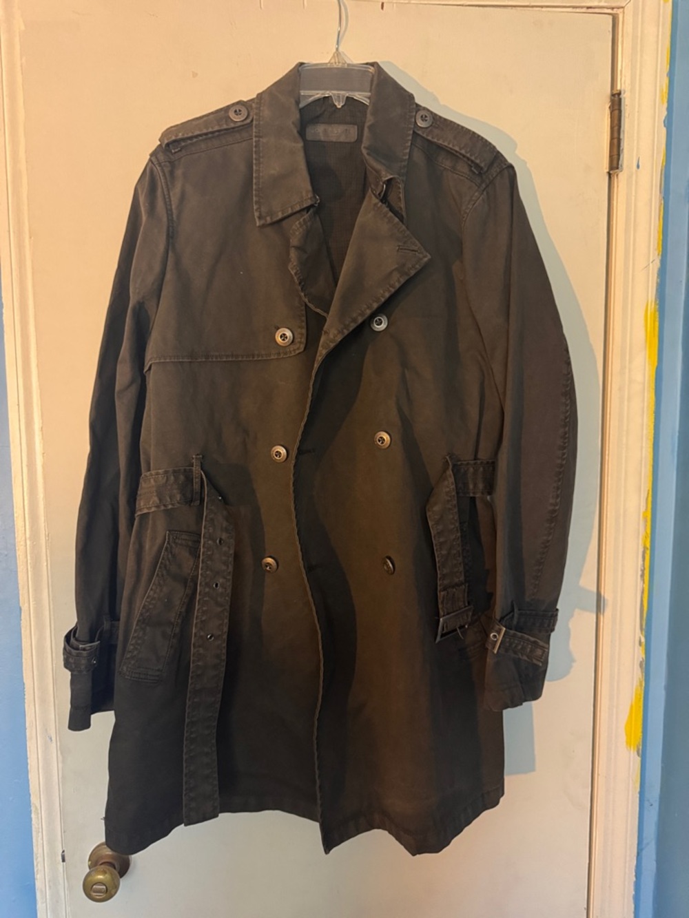 Women’s Double-Breasted Dark Brown Trench Coat